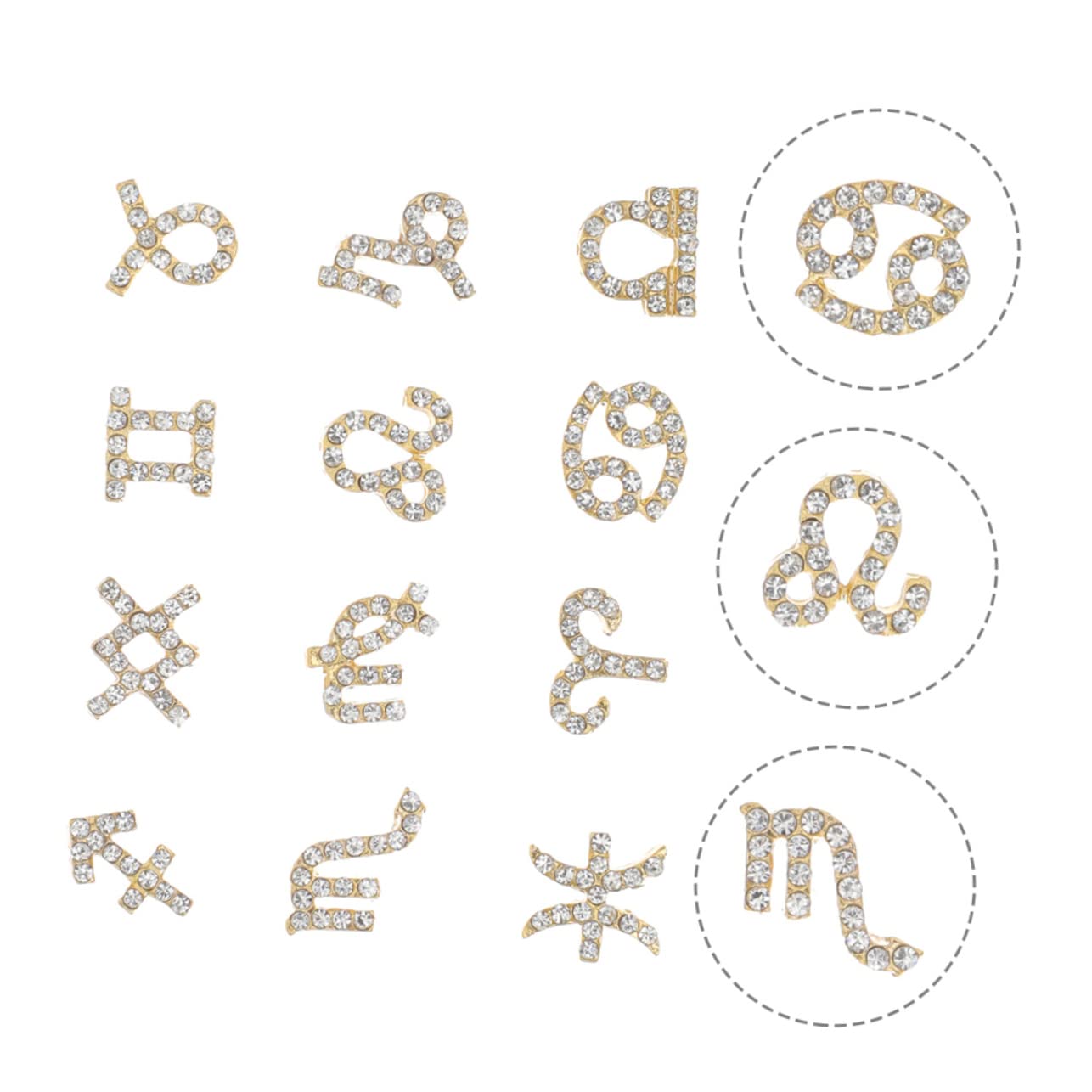 VICASKY 4 Set Decorazioni Per Unghie Charm Per Nail Art Eleganti E Creativi Con Design Unico Per Personale Pezzi * 4