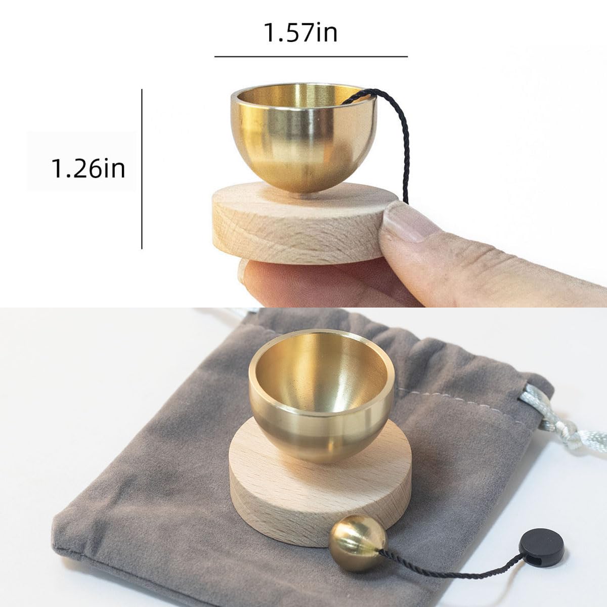 Singing Bowl Set, Meditation Singing Bowl for Yoga Meditation and Relaxation, Mindfulness, Chakra Healing, Stress Relief - Image 2