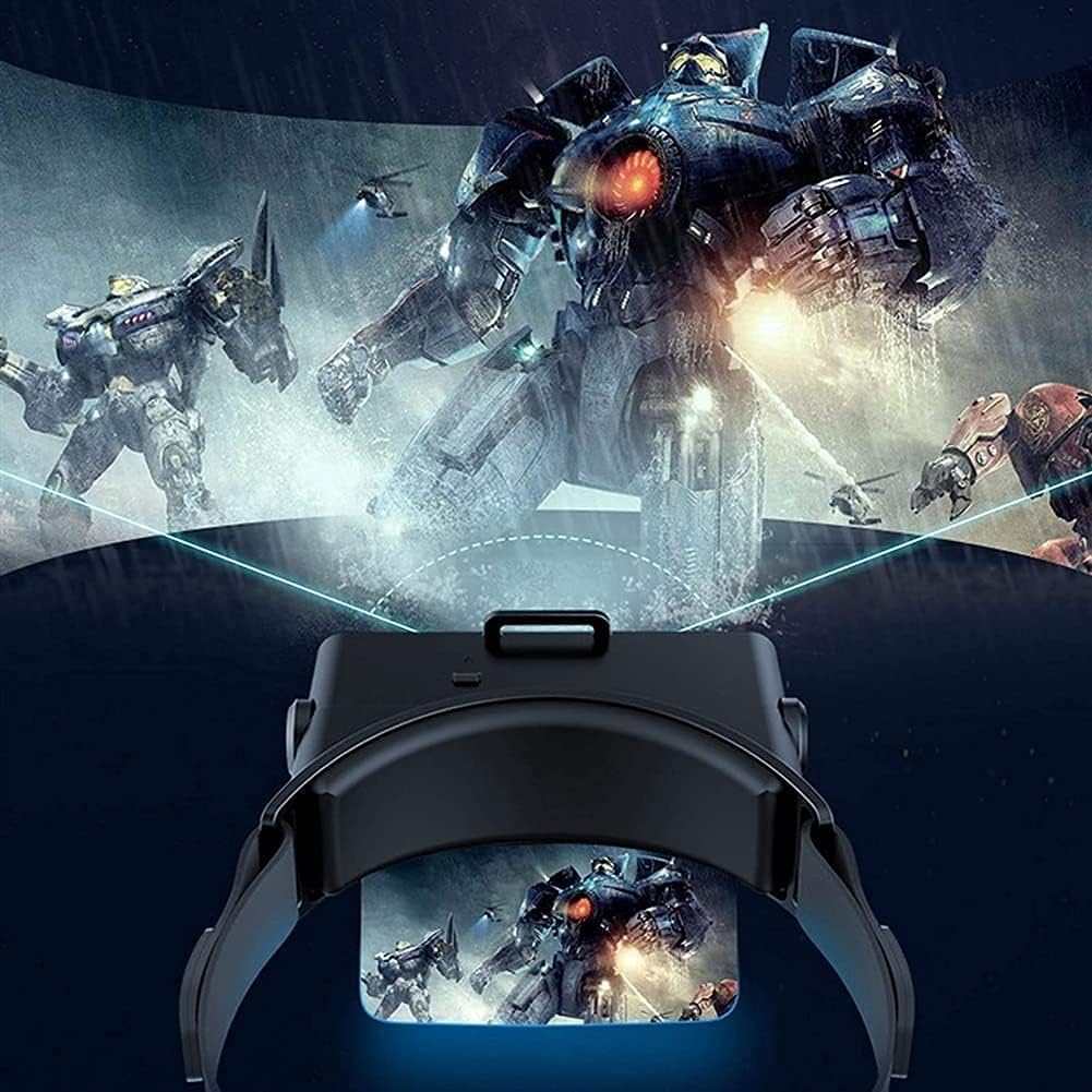 3D Glasses Goggles Virtual Reality Headset Compatible with iOS & Android Phone, HD Universal Virtual Reality Goggles, Black