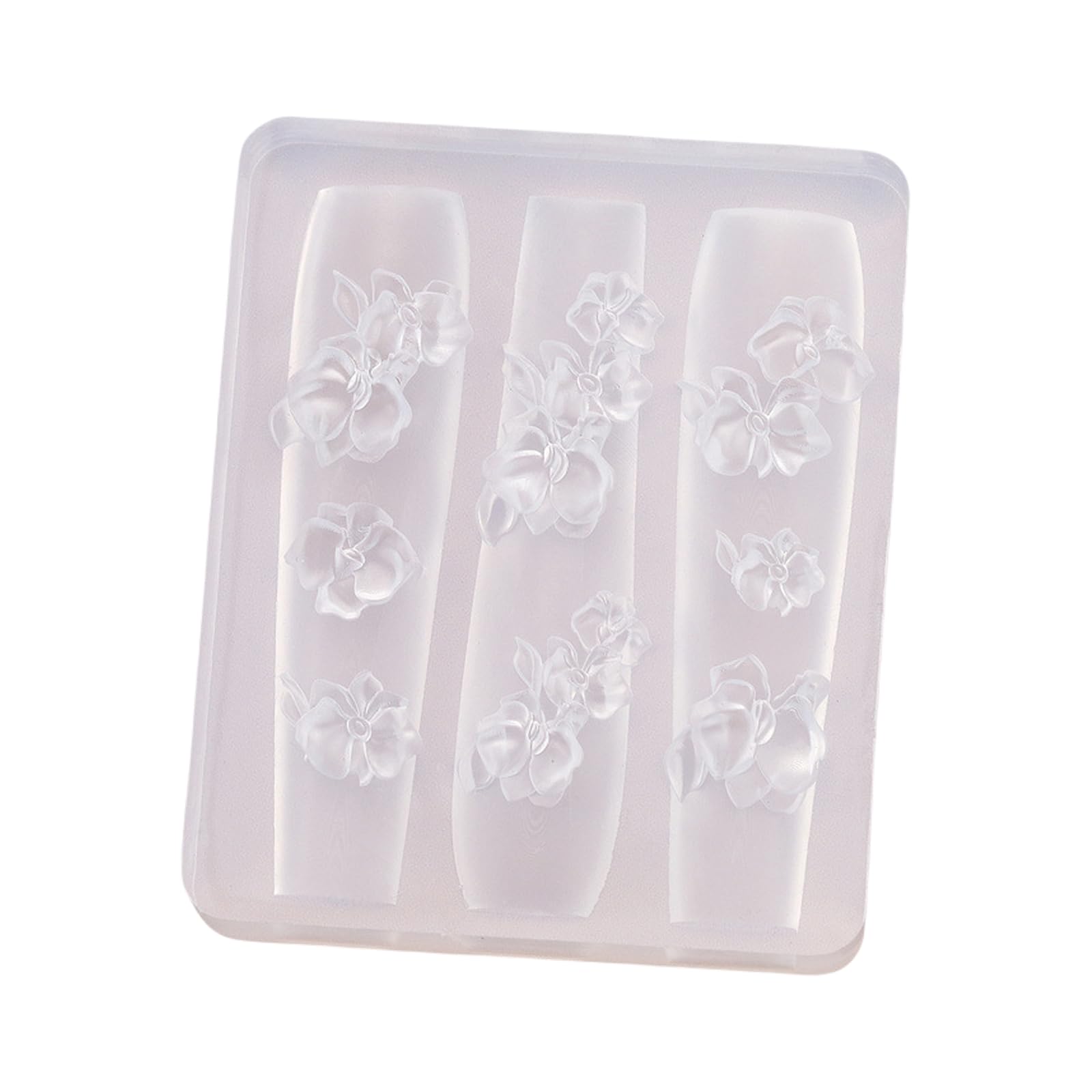 oringnat Floral 3D Nails Art Silicone Mold for Stylish and Intricate Designs Professional Nails Mold Accesory for