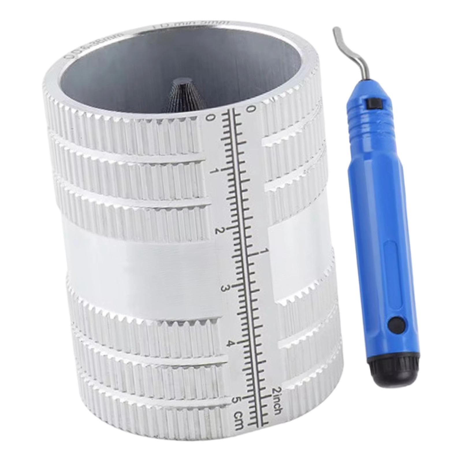 Ébavureur de Tuyaux, Outil de Plomberie, Outil D'ébavurage Haute Performance et Polyvalent pour Le Chanfreinage Du Cuivre, de L'aluminium, Du, avec Accessoire