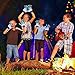 LED Gloves, K KERNOWO 2 Pairs LED Finger Lights Gloves, 5 Colors 6 Light Modes Colorful LED Rave Gloves for Halloween, Christmas Gift, Dance Costumes, Kids Games, Light-up Party.