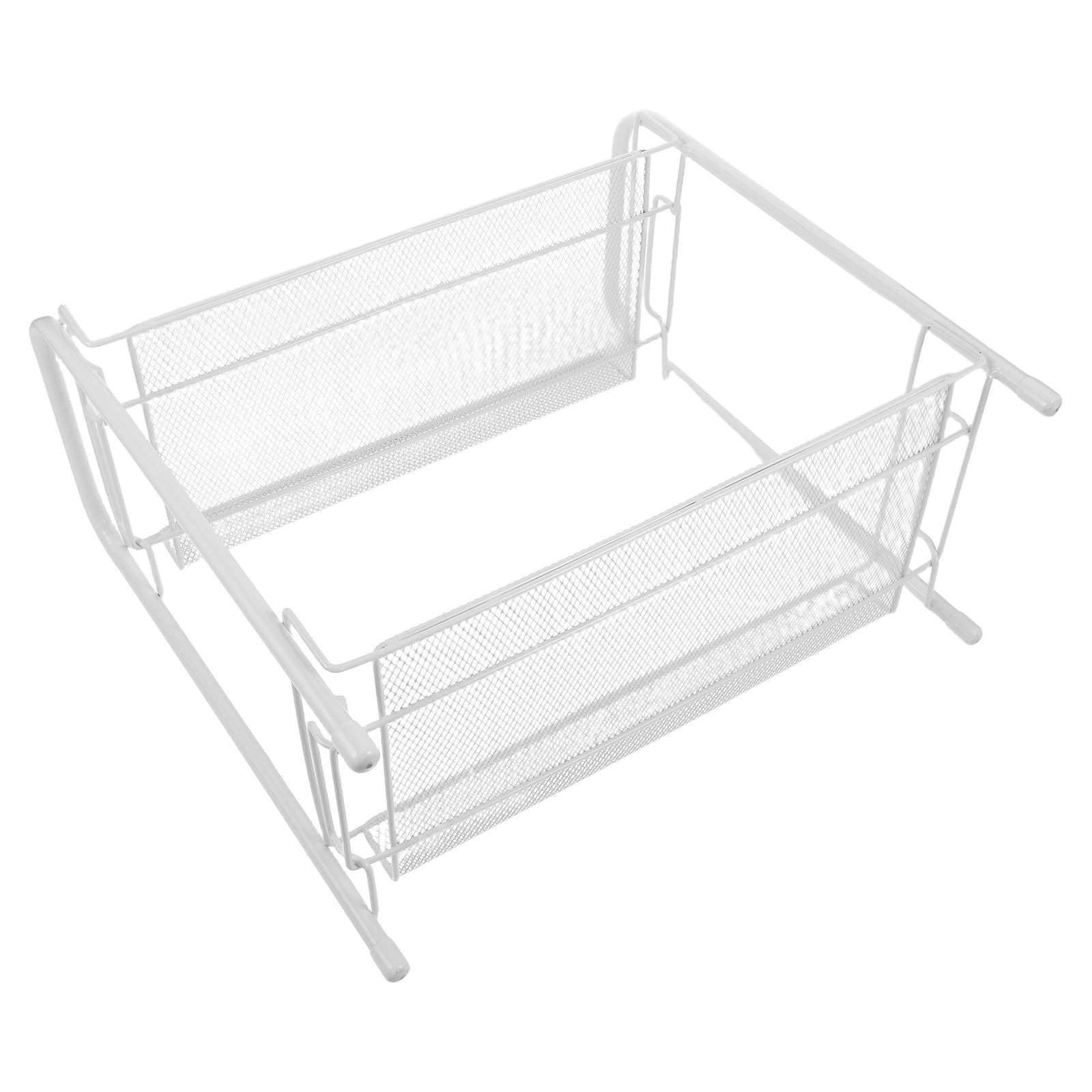Station d'organisation du café design double couche Kichvoe en acier inoxydable blanc de qualité