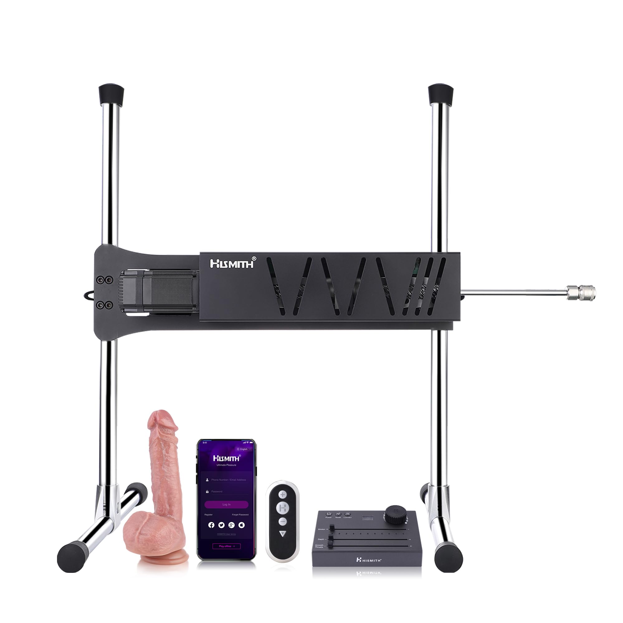 Hismith Servok 2.0 Pro, Upgraded Wireless Console Remote and Intelligent App Control, Premium Sex Machine with KlicLok System