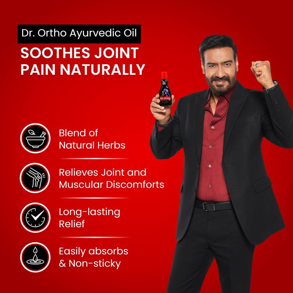 Dr.Ortho Oil For Joint Pain, Neck Pain, Knee Pain, Muscle Pain | Herbal Remedy Reduces Muscle Stiffness | Quick And Effective Result And Reduces Muscle Stiffness – 60 ml (Pack Of 2) — Amazon image 6