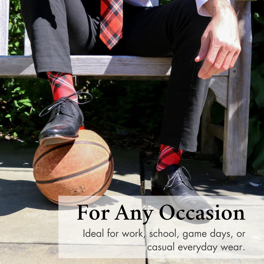 Timeless Tartans Cotton Dress Socks, Classic Collegiate Apparel, Officially Licensed Gift & Clothing Accessories