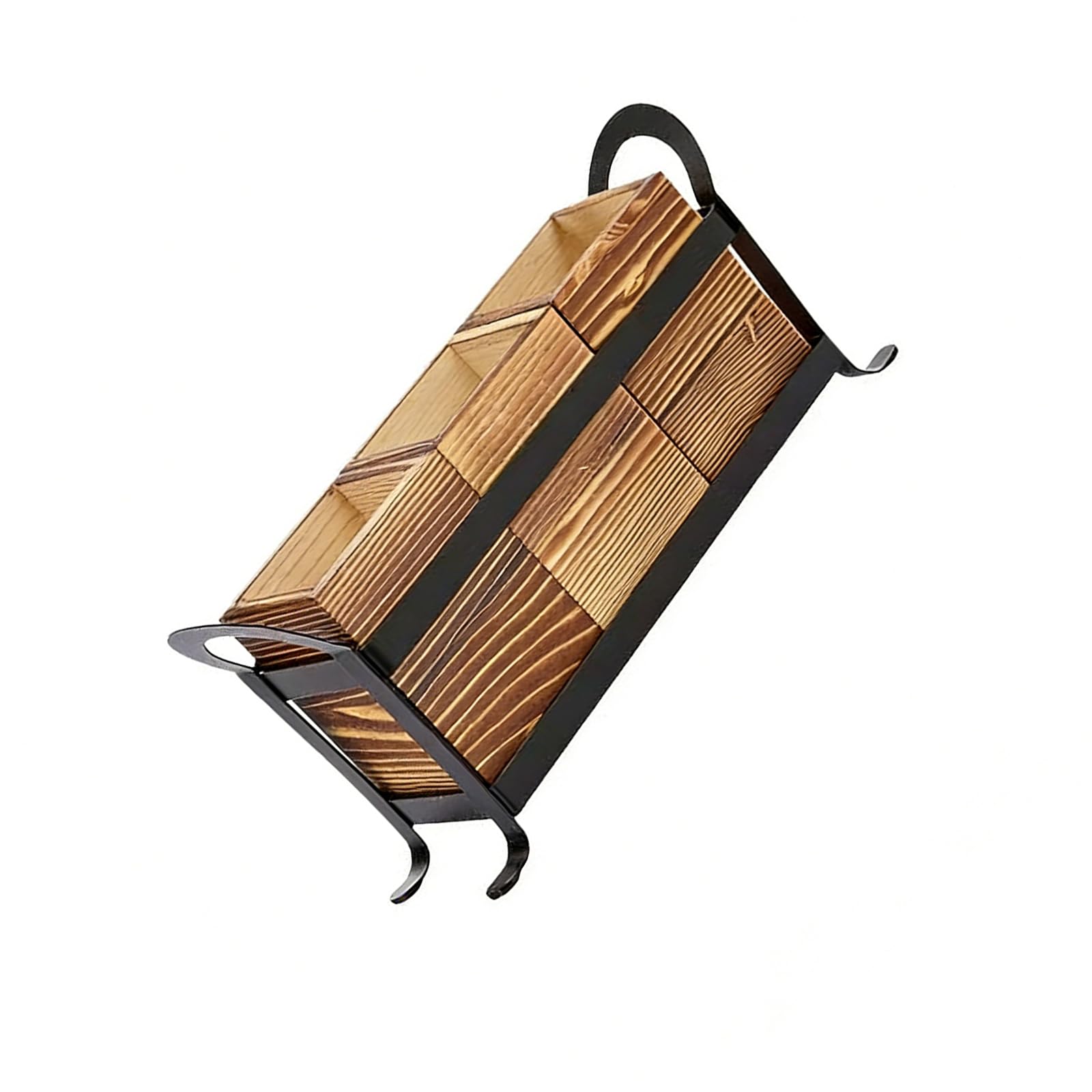 Kaeltsyn Compact Wooden Holder for Kitchen Cutlery and Makeup Brushes Providing Several Storage Sections Compartmentalized Utensil Tray