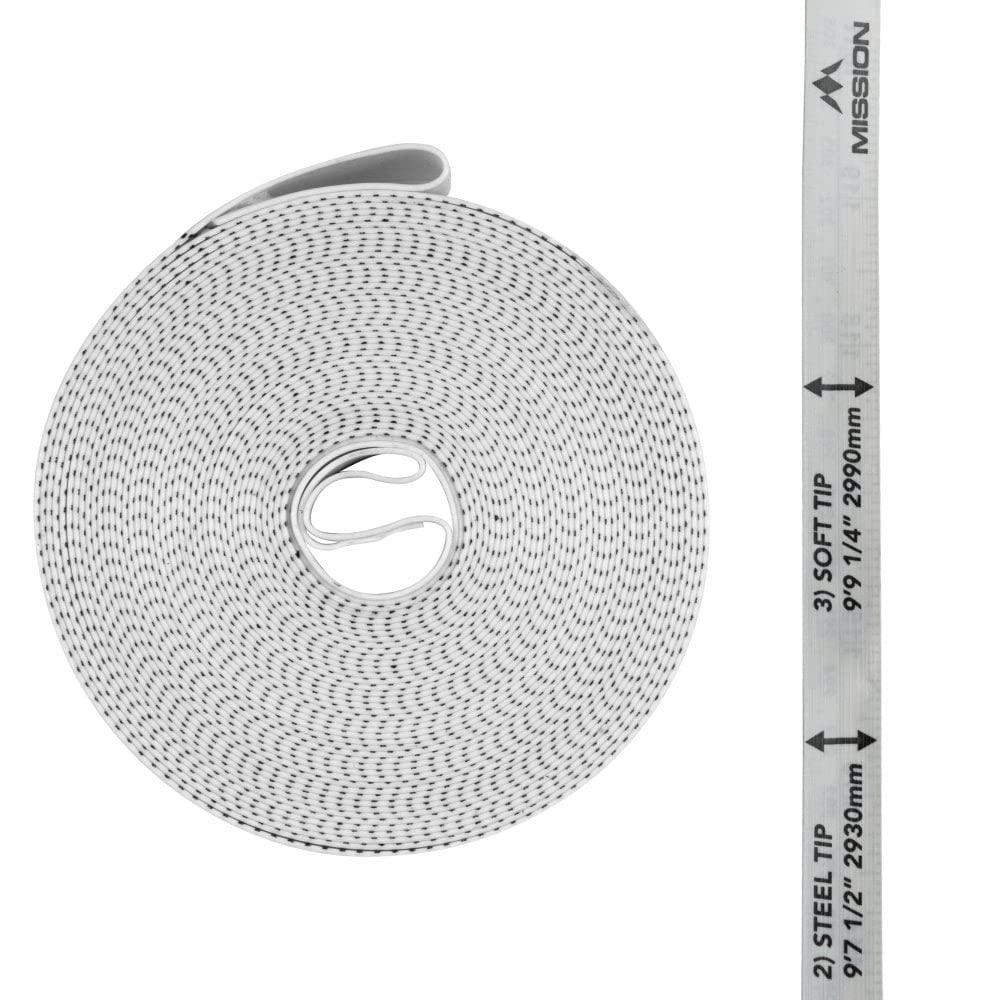 Mission Darts BX078 | Tira de cinta métrica para diana y guía Oche para una fácil configuración
