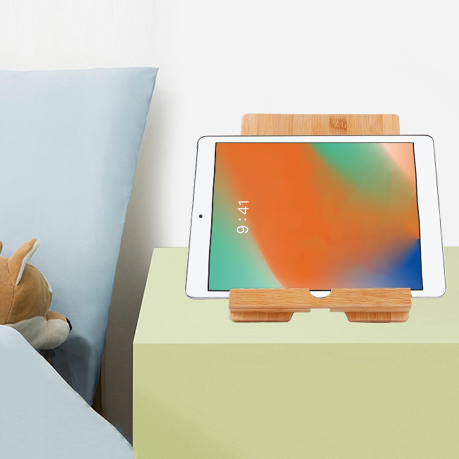 Supporto da scrivania per tablet in legno regolabile pieghevole multi-angolo