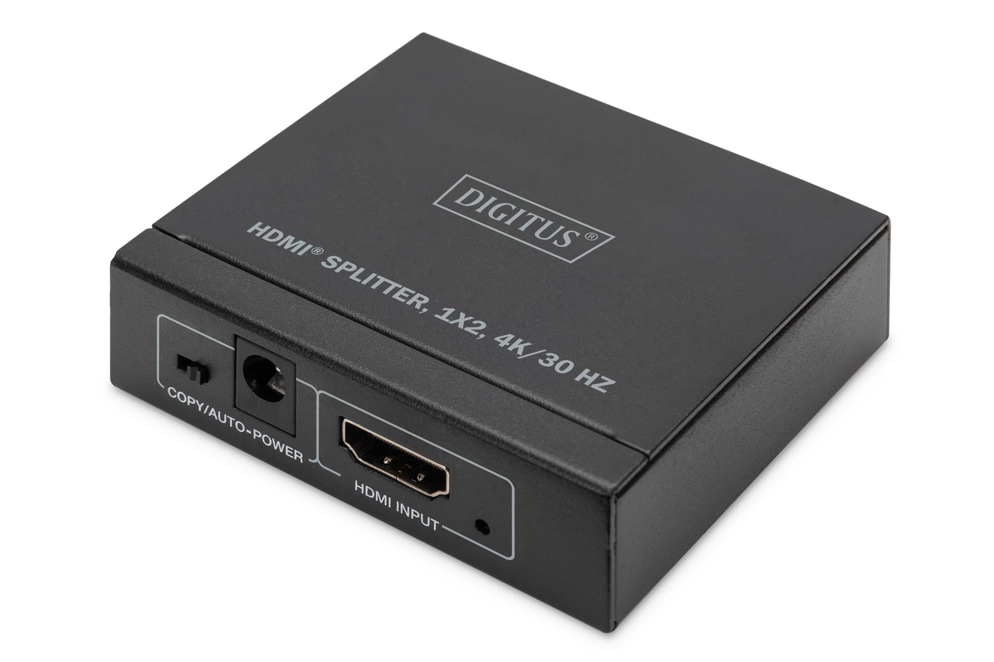 Digitus DS-45340 Splitter HDMI 1x2 - Ingresso: 1 porta/Uscita: 2 porte - UHD 4K/30 Hz - HDCP 1.4 e HDMI 1.4b - Deep Colour, EDID switch, protezione ESD