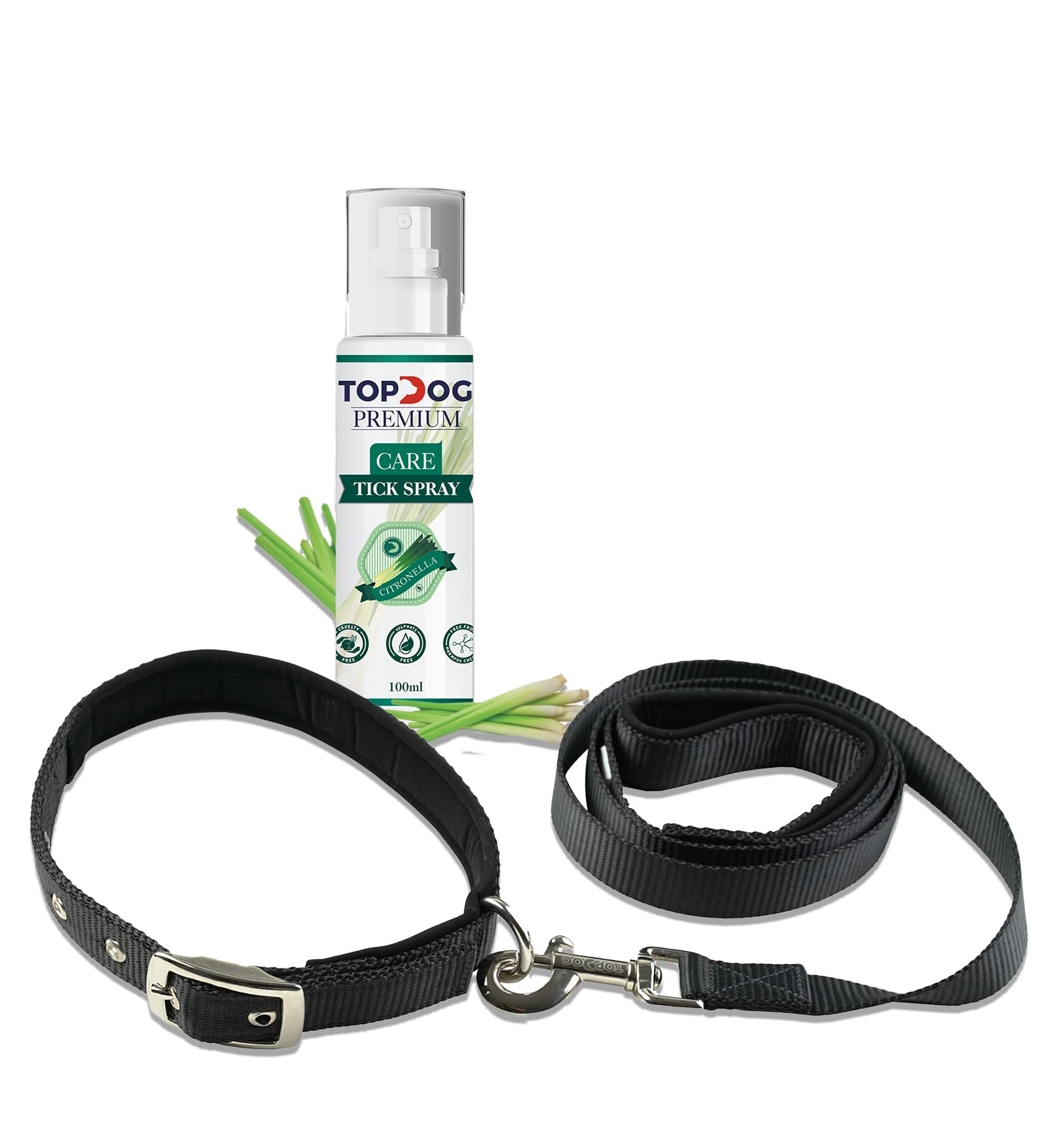 TOPDOG PREMIUM Nylon Leash & Collar for Large Dogs, Black - Golden Retriever, Labrador, Husky, Rottweiler, Great Dane, German Shepherd, Doberman, Beagle, Akita (B0BZJKVYSM) Amazon Price History, Amazon Price Tracker