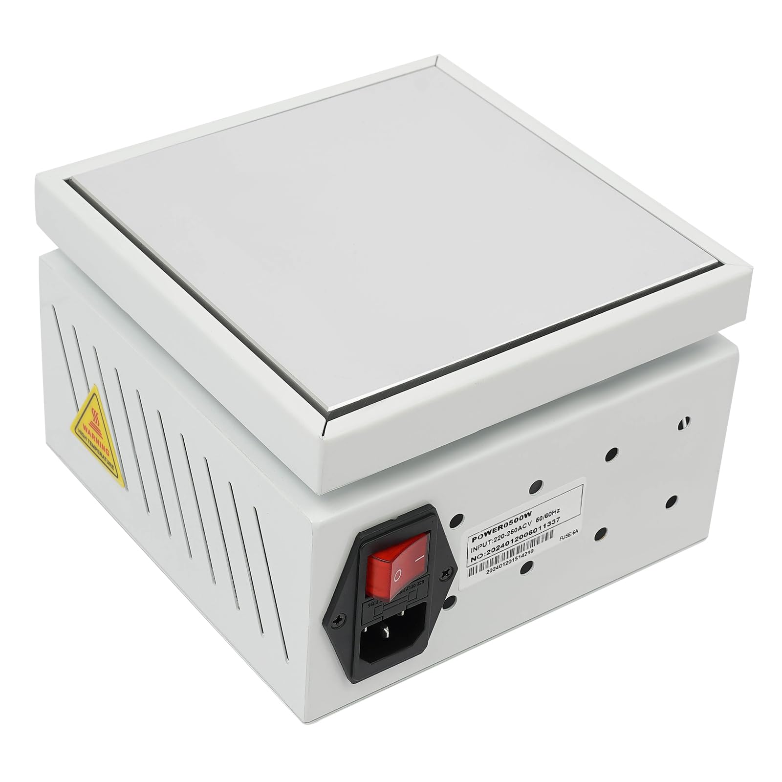 Elektronische Heizplatte 500W Vorheizen Station LED Mikrocomputer Elektrische Heizplatte Schweißer-Heizplatte zum Vorwärmen 0-400°C Bildschirm Separator Maschine für Reparatur