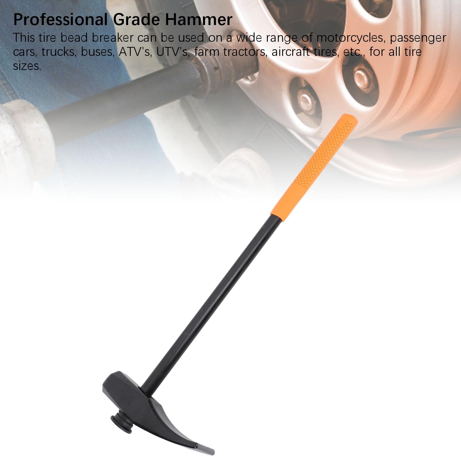 Haofy Martillo de Neumáticos 35429 Breaker de Cuentas de Neumáticos Resistentes para el Autobús de Camión de Automóviles ATV UTV para la Aleación de Aluminio de Entusiastas de Bricolaje