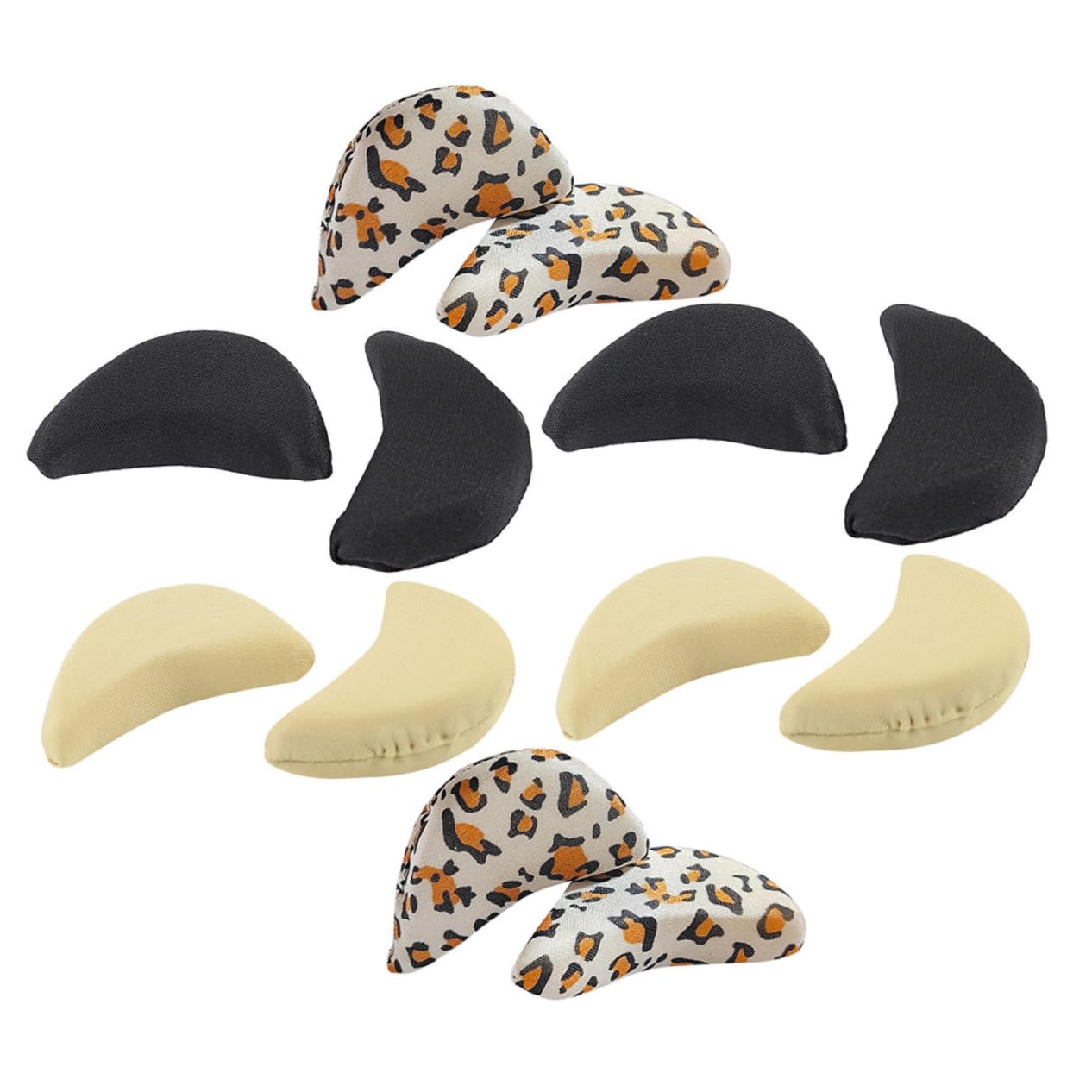 Healeved 5 Sätze Hohe Fersenpolster Fersenschutz Schwamm Ferseneinlagen Für Damen Lidschatten Füllstoffe Sohlen Schuhzubehör Für Damen Liner Schwämme Ballen Gestrickte Baumwolle 6 Paare * 5