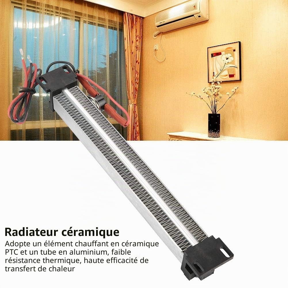 220V 500W Elément Chauffant en Céramique Isolé du Système de Chauffage à Air Réchauffeur d'Élément Chauffant de Puissance Élevée Thermostatique en Céramique