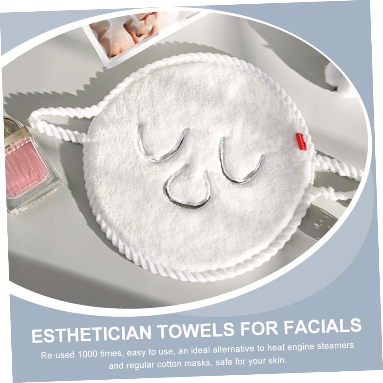 minkissy 8 Koralle Gesichtstuch Hautpflegemasken Wiederverwendbare Maske Blattmaske Wiederverwendbare Gesichtstuchmasken Gesichts- Spa Korallenvlies Gesichtsmaske