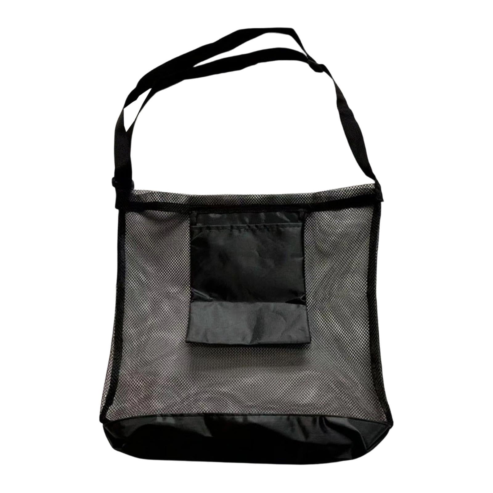 Harvest Collection Bag Mesh Pouch Multifunctional Accessory with 116cm Strap Black-image-15