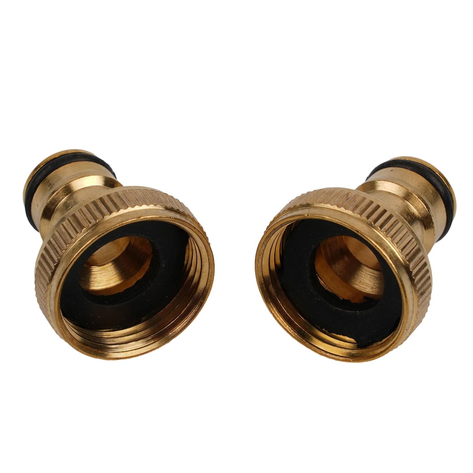 Lot de 4 raccords de tuyau d'arrosage en laiton pour robinet d'arrosage 1,9 cm à 1,3 cm pour robinet extérieur (US)