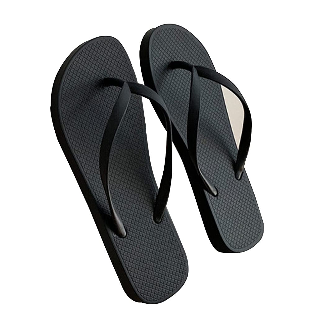Flip-Flops Women Black Beach Slippers Spa Bath Pool Gym Slides Flip Flop  Open Toe Comfortable Soft Sandals Home Casual Slippers (Color : Black, Size  : EUR37) : Amazon.nl: Garden