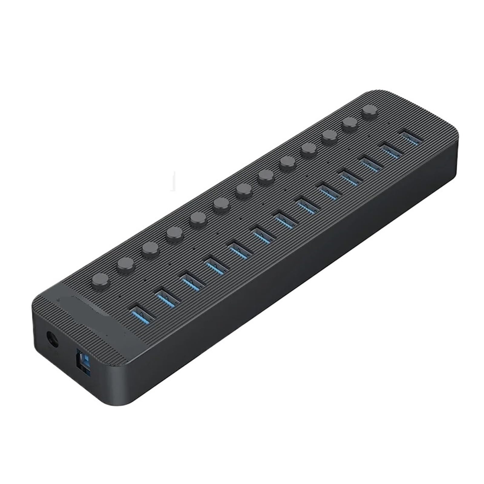 Stacja ładująca USB Wieloportowy Rozdzielacz Koncentratora Zasilany Przez USB Włącznik/wyłącznik Stacja Dokująca Kilka Gniazd USB 3.0 Ładowarka Wiele Adapterów Listwy Zasilającej(Color:Black 13 USB)