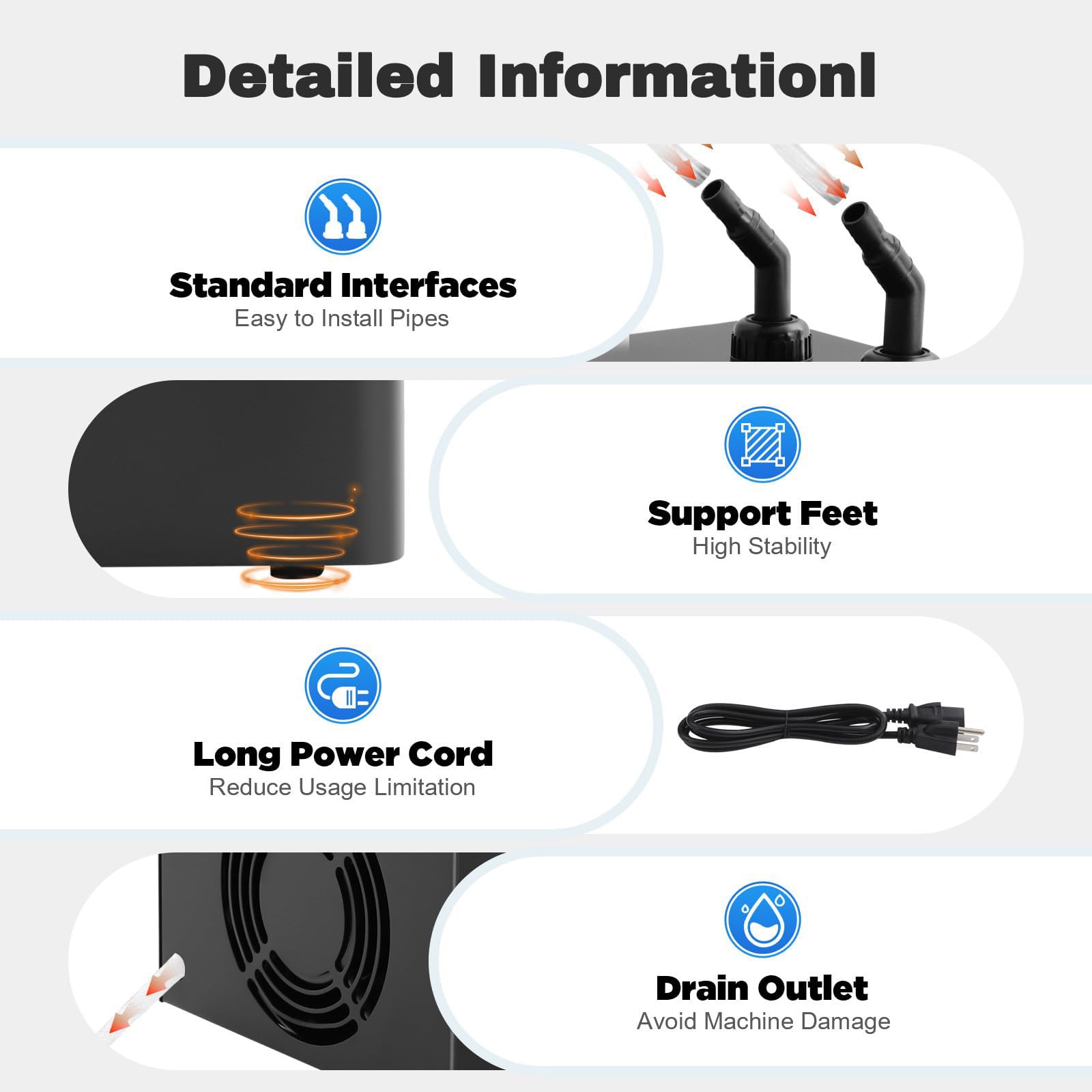 100L/160L/300L Enfriador para acuarios, Aquarium Chiller, Temperatura Ajustable 5-40°C, Pantalla LCD Táctil, para acuarios domésticos, acuicultura y maricultura 160L(42gal)