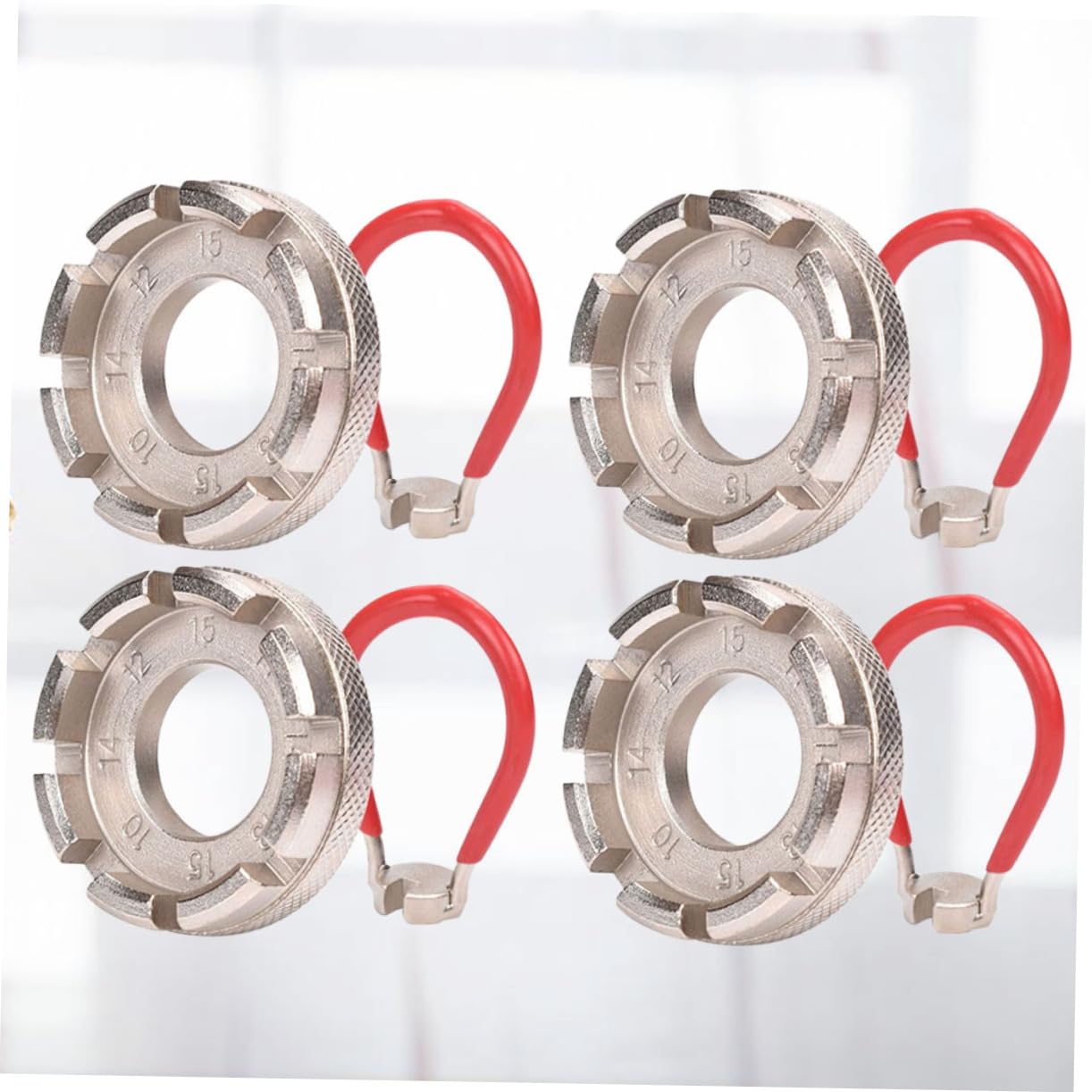 POPETPOP Bike Spoke Wrench Kit 8pcs Mini Repair Tool Set Professional Bike Spoke Regulator for Outdoor Riding