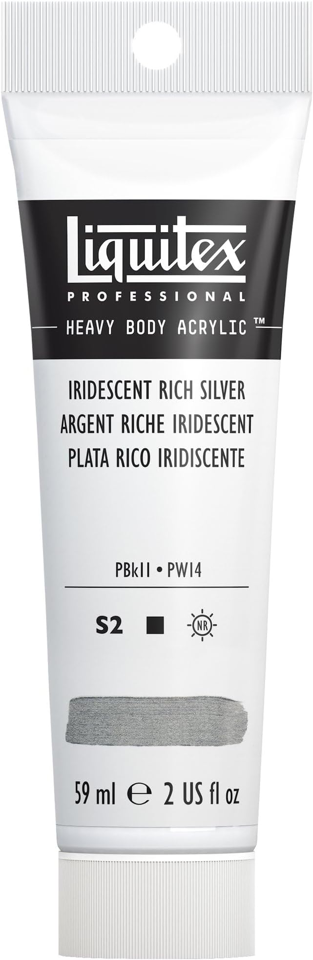 HB ACRY 2OZ IRID RICH SILVER