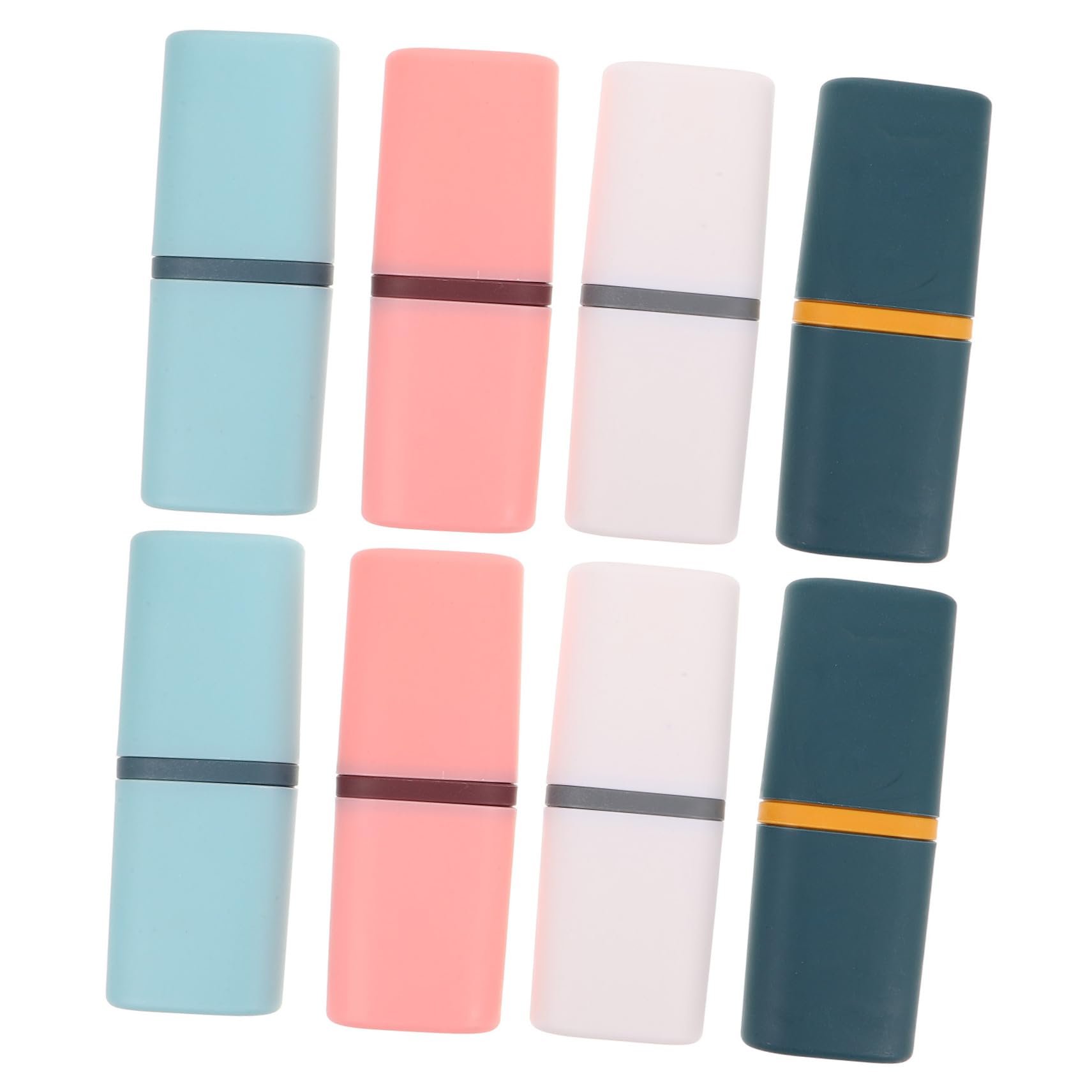 Homoyoyo Set da 8 Contenitori Portaspazzolino da Viaggio in Pp, Custodia per Spazzolino e Dentifricio Antipolvere, Portatile per Borsa da Viaggio, Casa, Uso Domestico