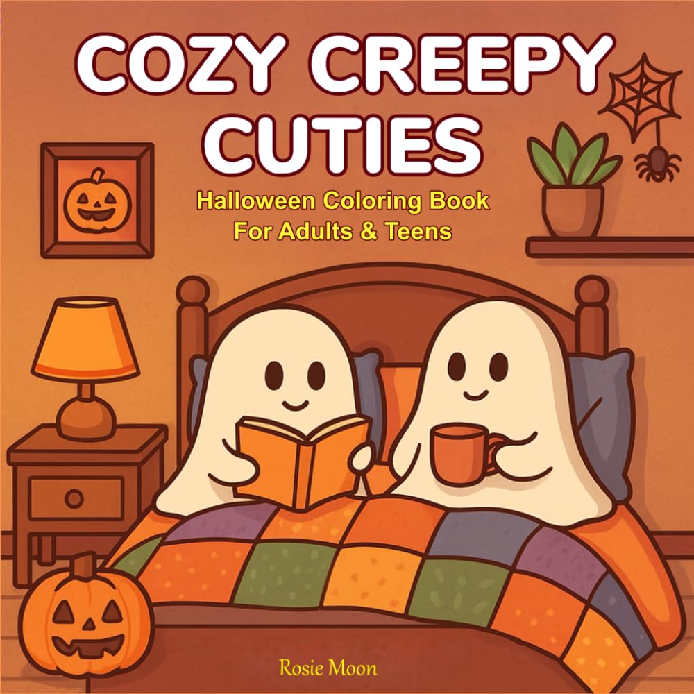 COZY CREEPY CUTIES : Hallowen Coloring Book For Adults & Teens