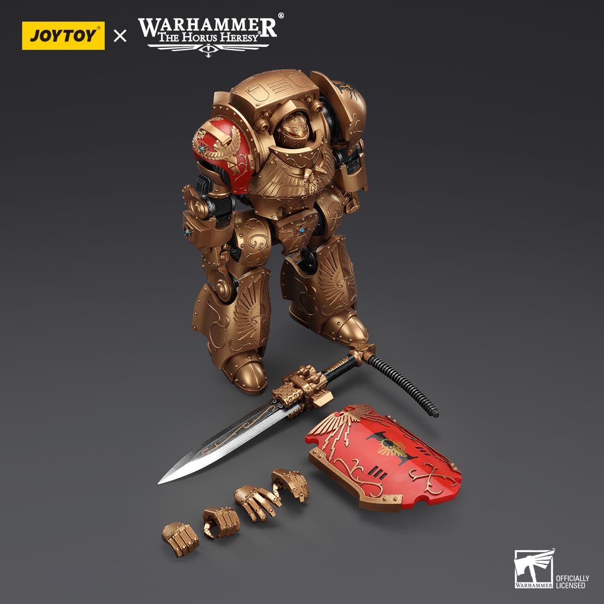 JOYTOY Warhammer The Horus Heresy 1:18 Legio Custodes Contemptor-Galatus and Con