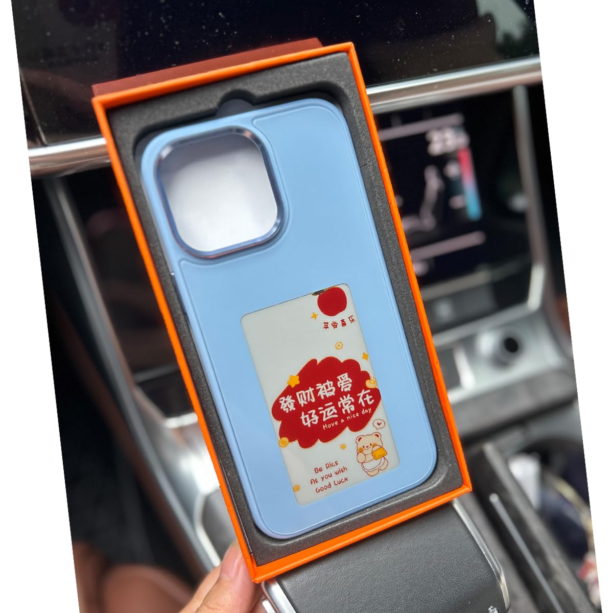 QSM E-Ink - Custodia per telefono NFC fai da te compatibile con iPhone14 Pro Max, custodia per telefono cellulare con schermo d'inchiostro per iPhone, custodia in TPU anti-goccia (per iPhone 14 Pro