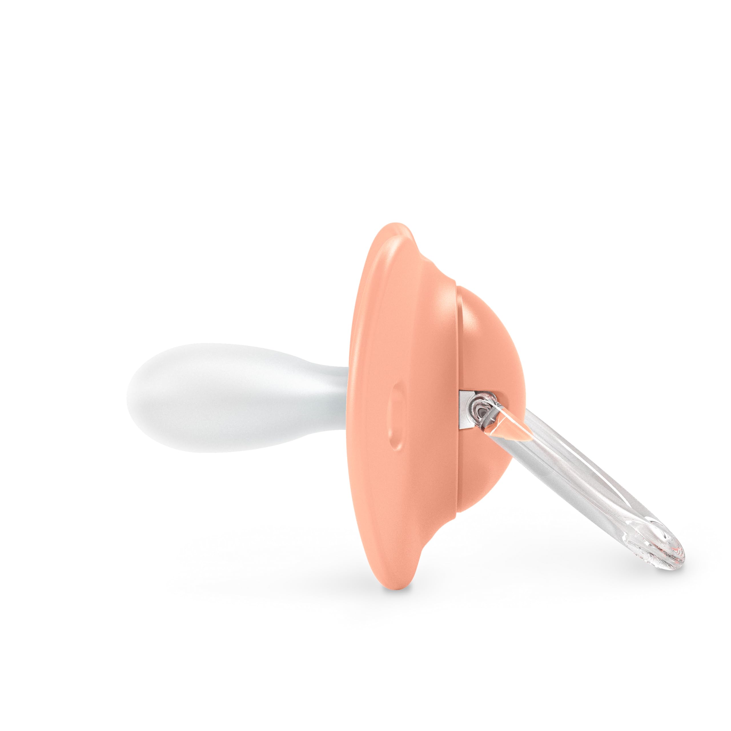 Suavinex Confezione da 2 Ciucci con Tettina Simmetrica in Silicone SX Pro, per Bambini da +18 Mesi, Tettina Piatta e Flessibile, Dreams Rosa