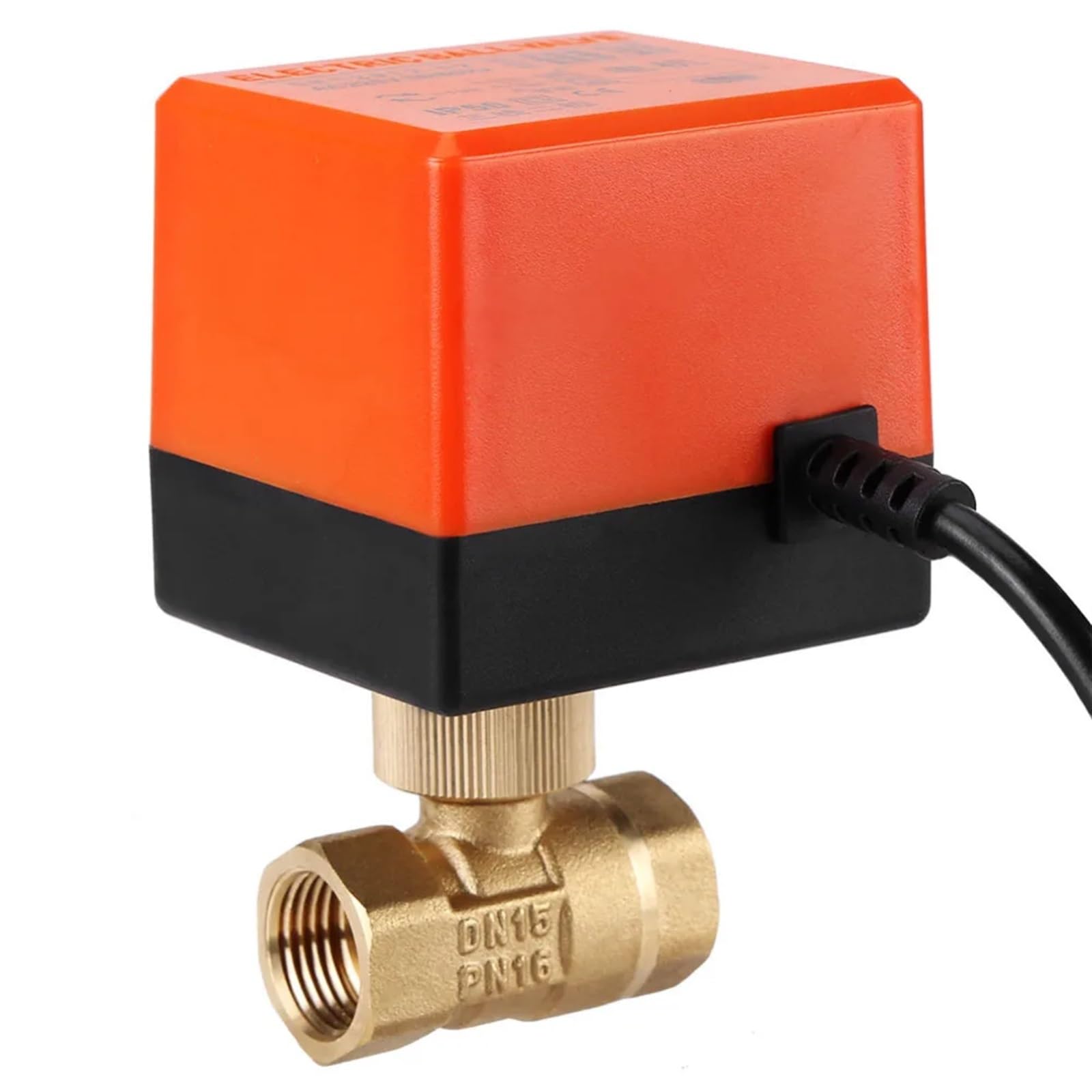 MXXDMOPD DN15/DN20/DN25 Electric Motorized Brass Ball Valve DN20 AC 220V 2 Way 3-Wire with Actuator(DN20)