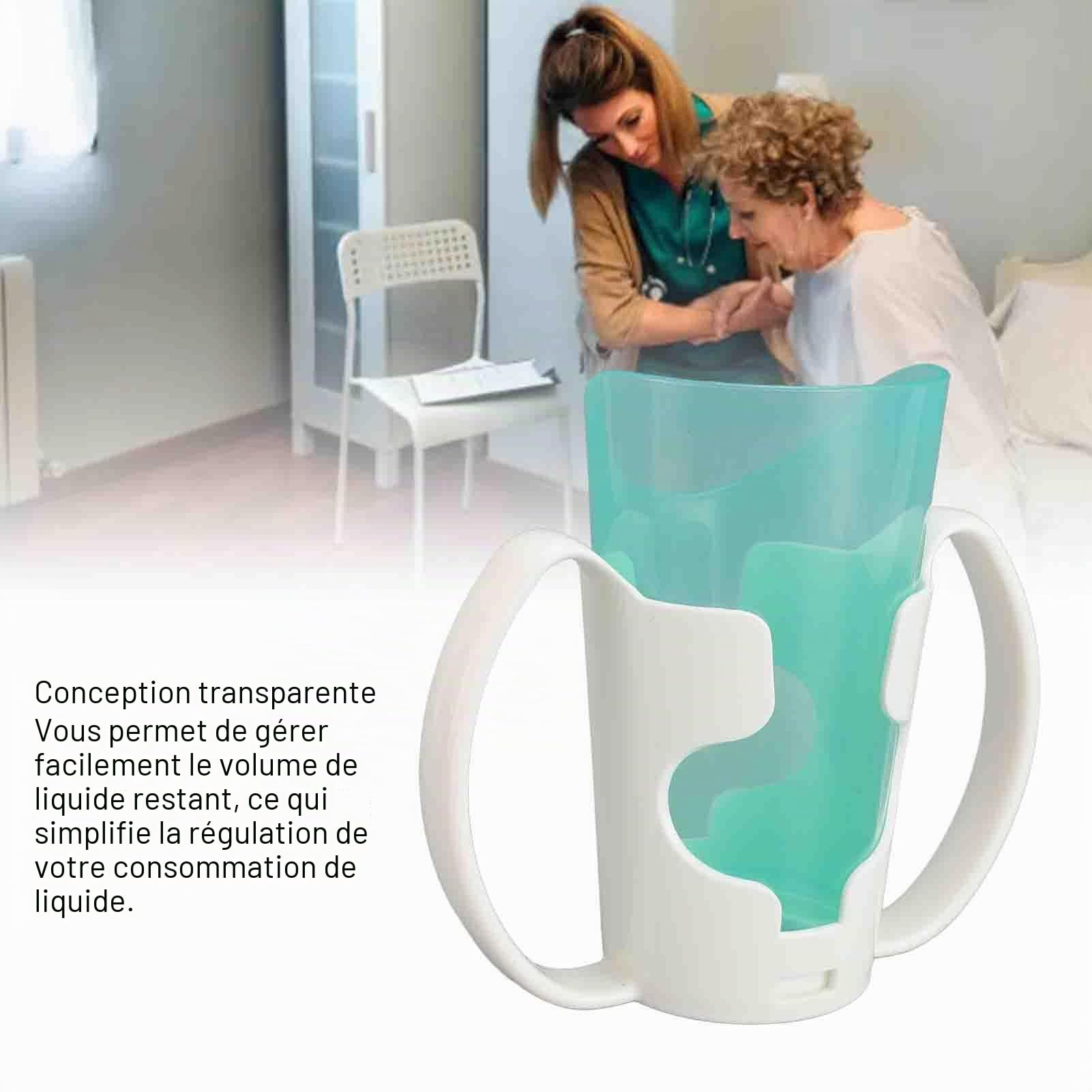 banapoy Gobelets Nosy, Gobelets de Soins aux Personnes âgées en Verre découpé avec Support pour Patients Médicaux, Gobelet D'alimentation Liquide Gobelet D'hôpital pour Dysphagie