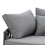OUTLIV. Daybed Lena Aluminium & Rope Grau-Anthrazit