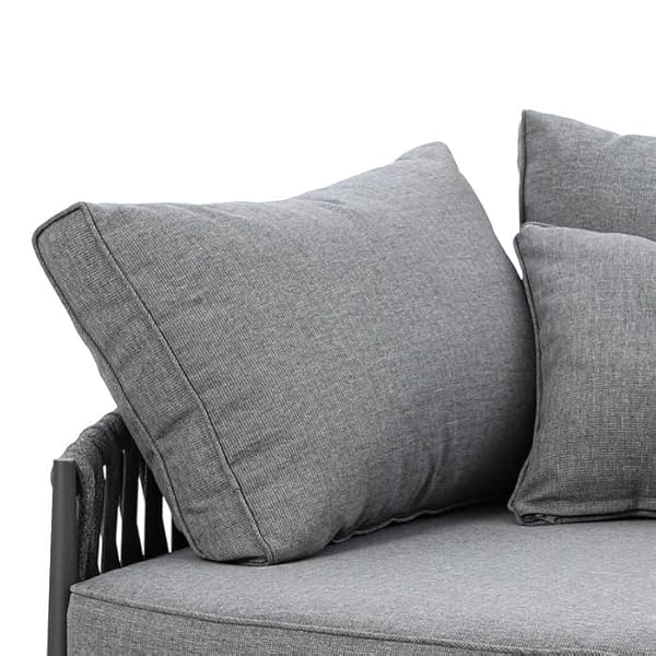 OUTLIV. Daybed Lena Aluminium & Rope Grau-Anthrazit