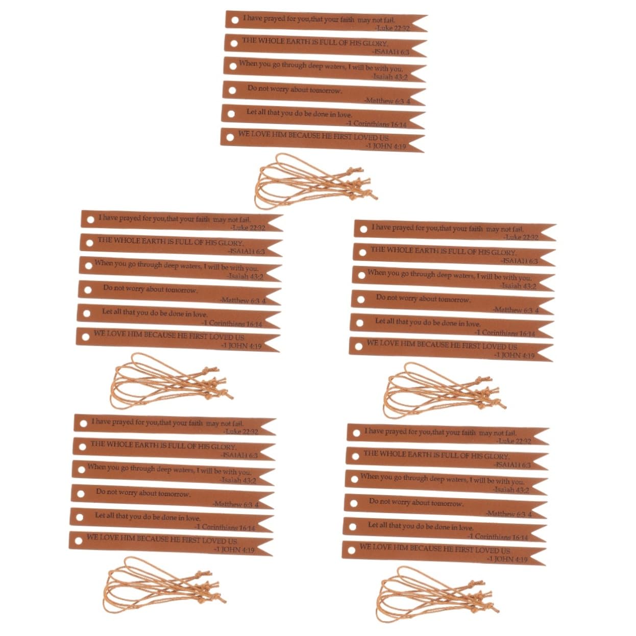 NUOBESTY Lot De 5 Marque-pages Religieux Pour Livres Marque-pages Décoratifs Pour Hommes Et Femmes Lot De 6 Pièces X 5