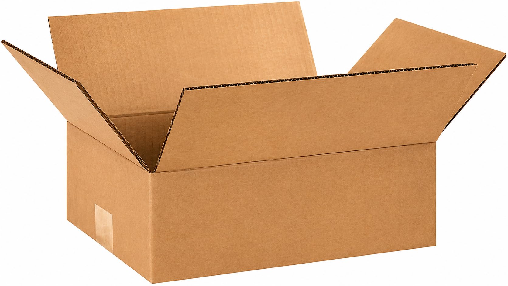 BOX USA Flat Boxes Holds 65 lbs, 12x9x4 25-Pk for Shipping &amp; Packing