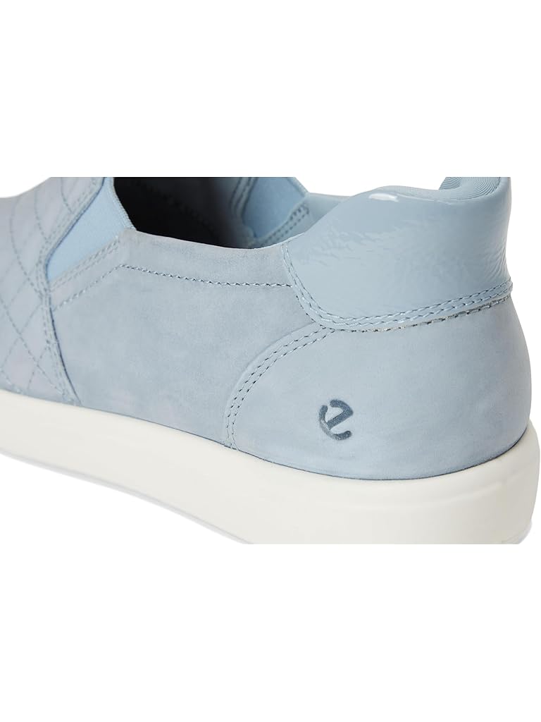 Blue ECCO Soft 7 Quilted Easy Slip-On Sneakers