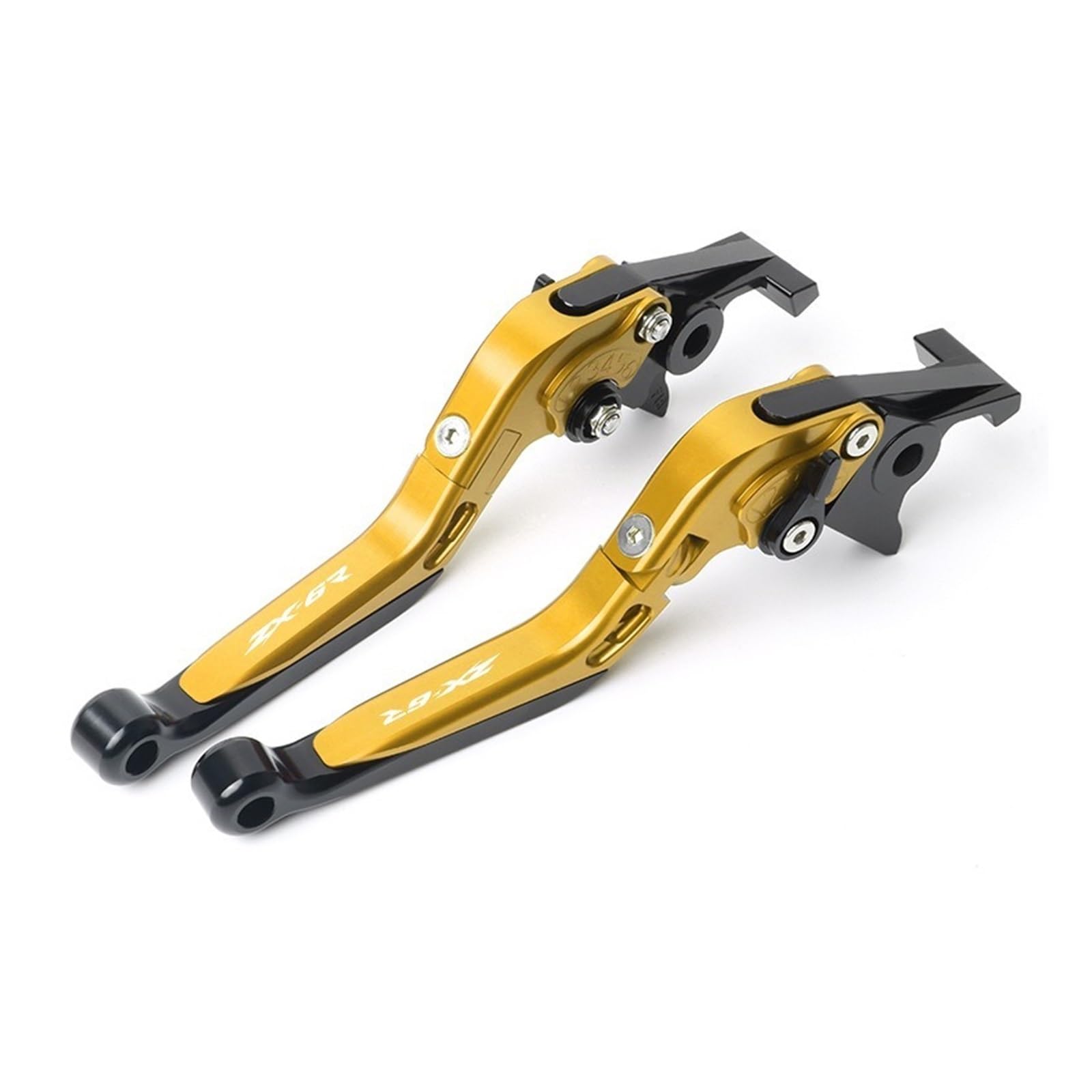 Wkdyriwo Golden1 Motorcycle Folding Adjustable Brake Clutch Levers Handlebar For Ka&Wasaki Zx6r Zx-6R 2019-2023 Brake Clutch Lever Motorcycle Brake Clutch Levers