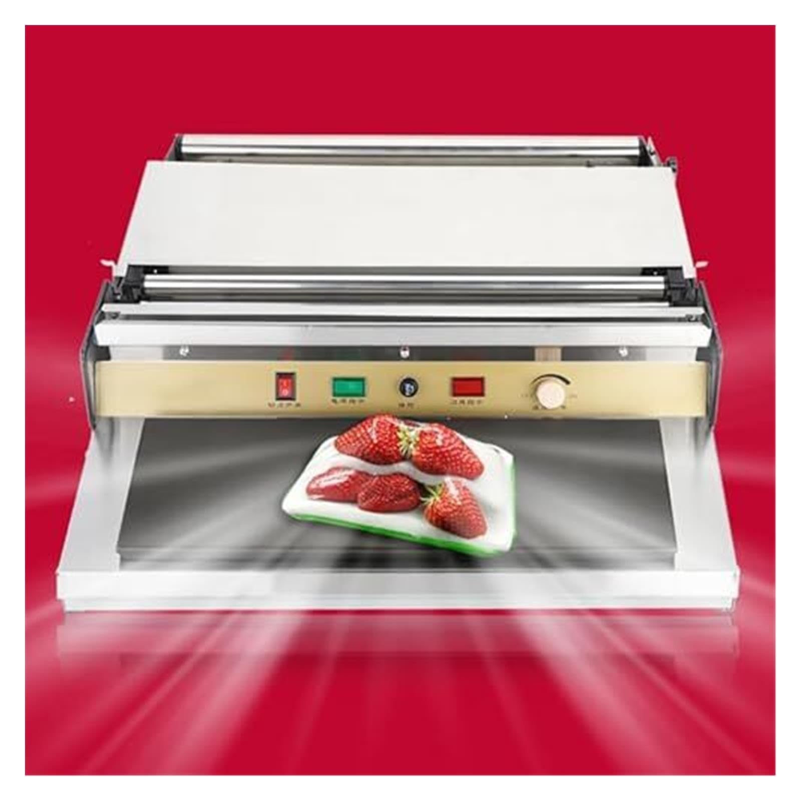 Envasadora de papel de aluminio, 300 W, alta temperatura, manual