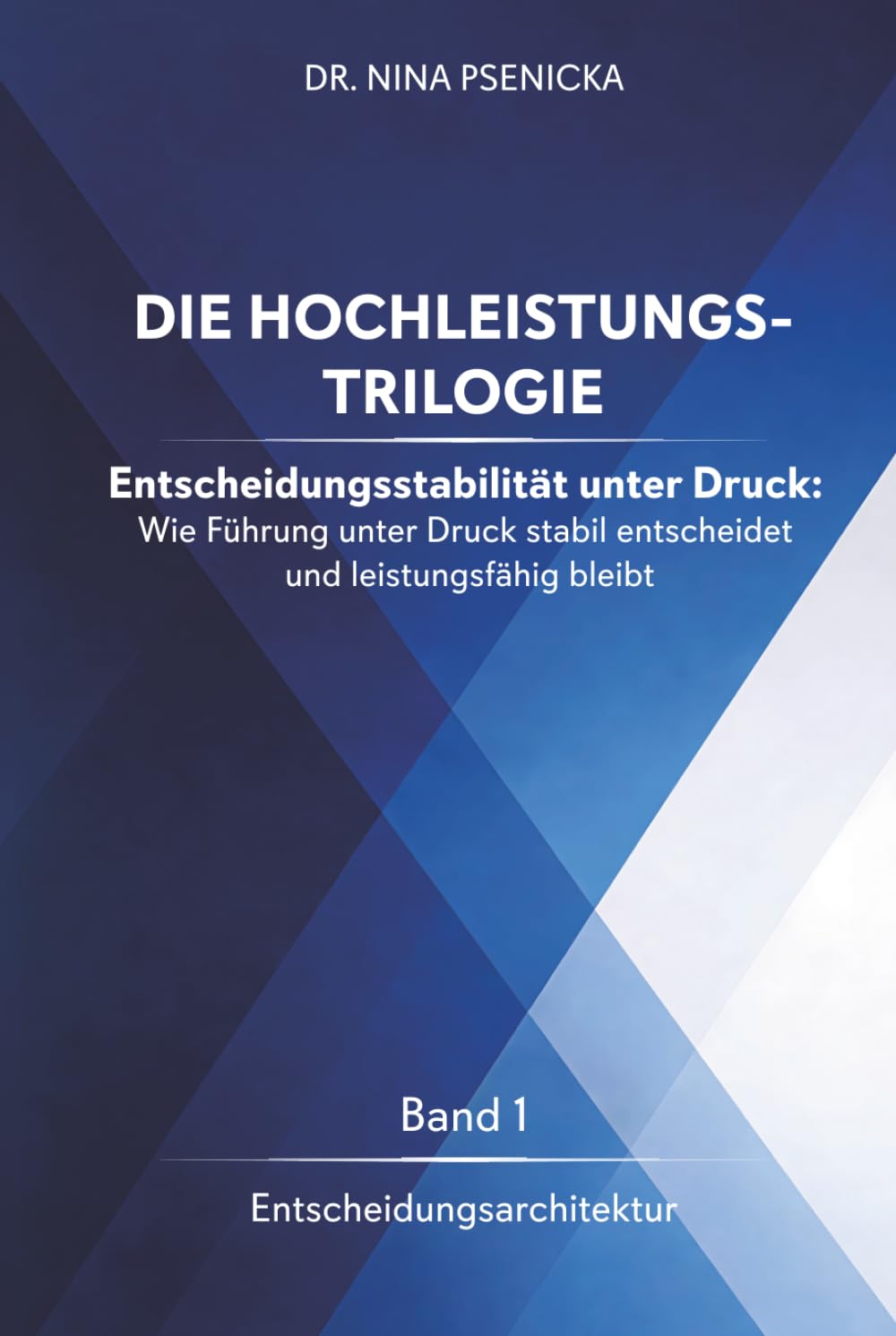 DIE HOCHLEISTUNGS-TRILOGIE - Band 1: Entscheidungsarchitektur: Wie Führung unter Druck stabil entscheidet und leistungsfähig bleibt
