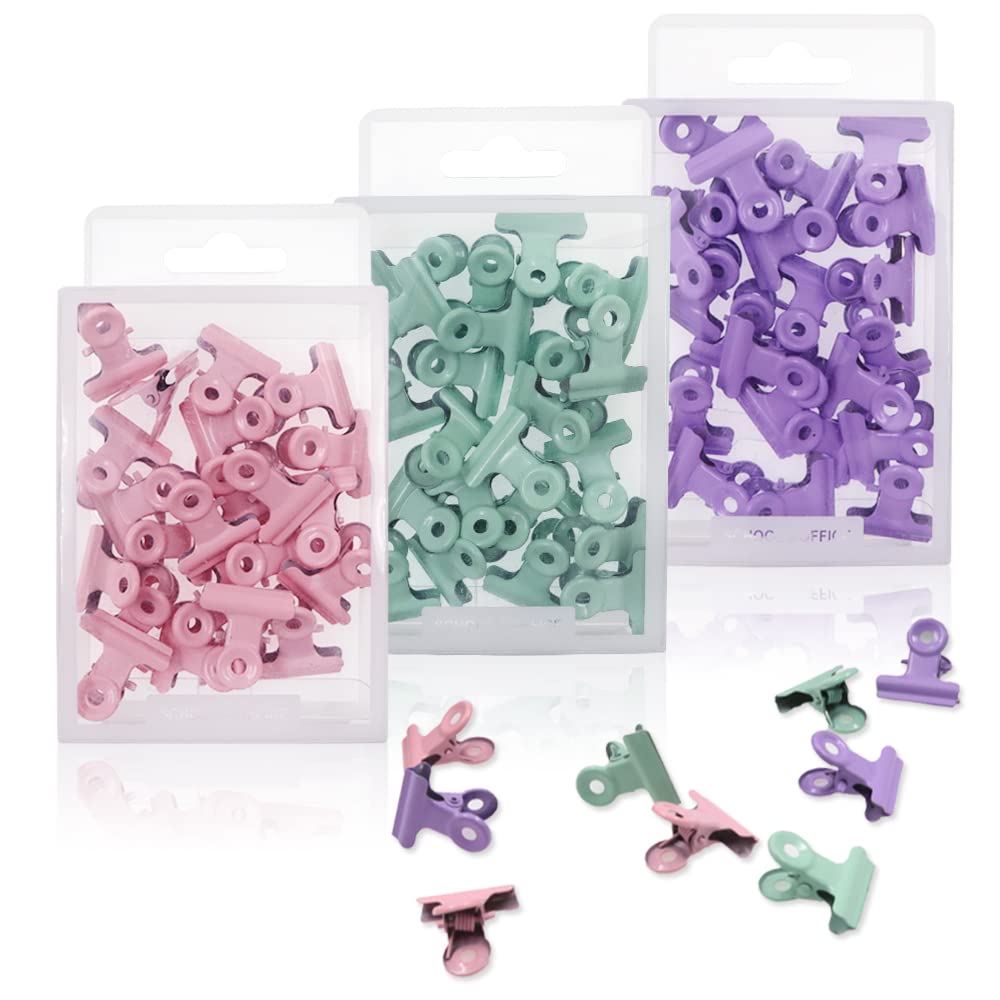 Buy LELE LIFE 75Pcs Colored Bulldog Clips, 0.8in 2cm Small Bulldog