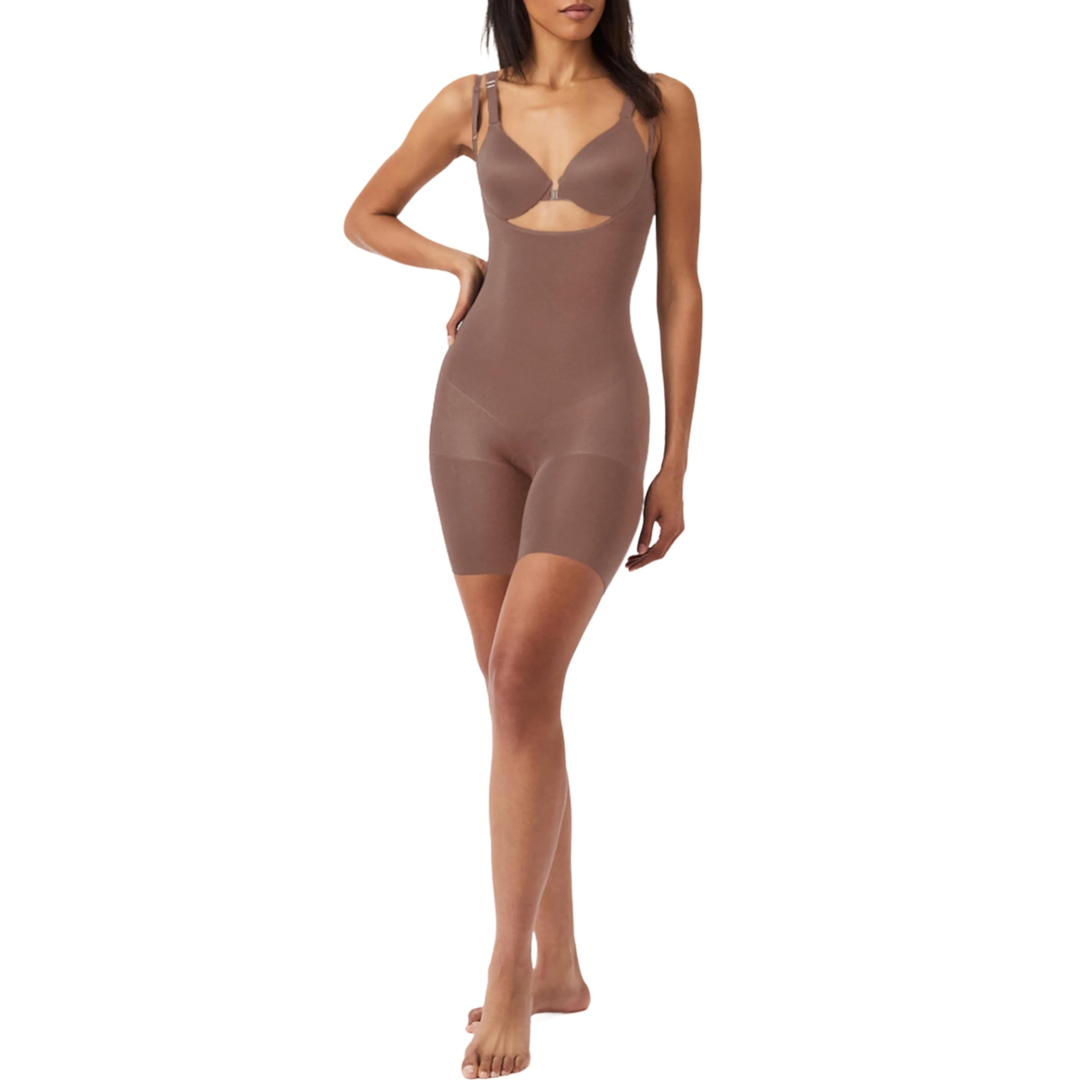 SPANX SPANXsculpt Power Series Open-Bust Mid-Thigh Bodysuit
