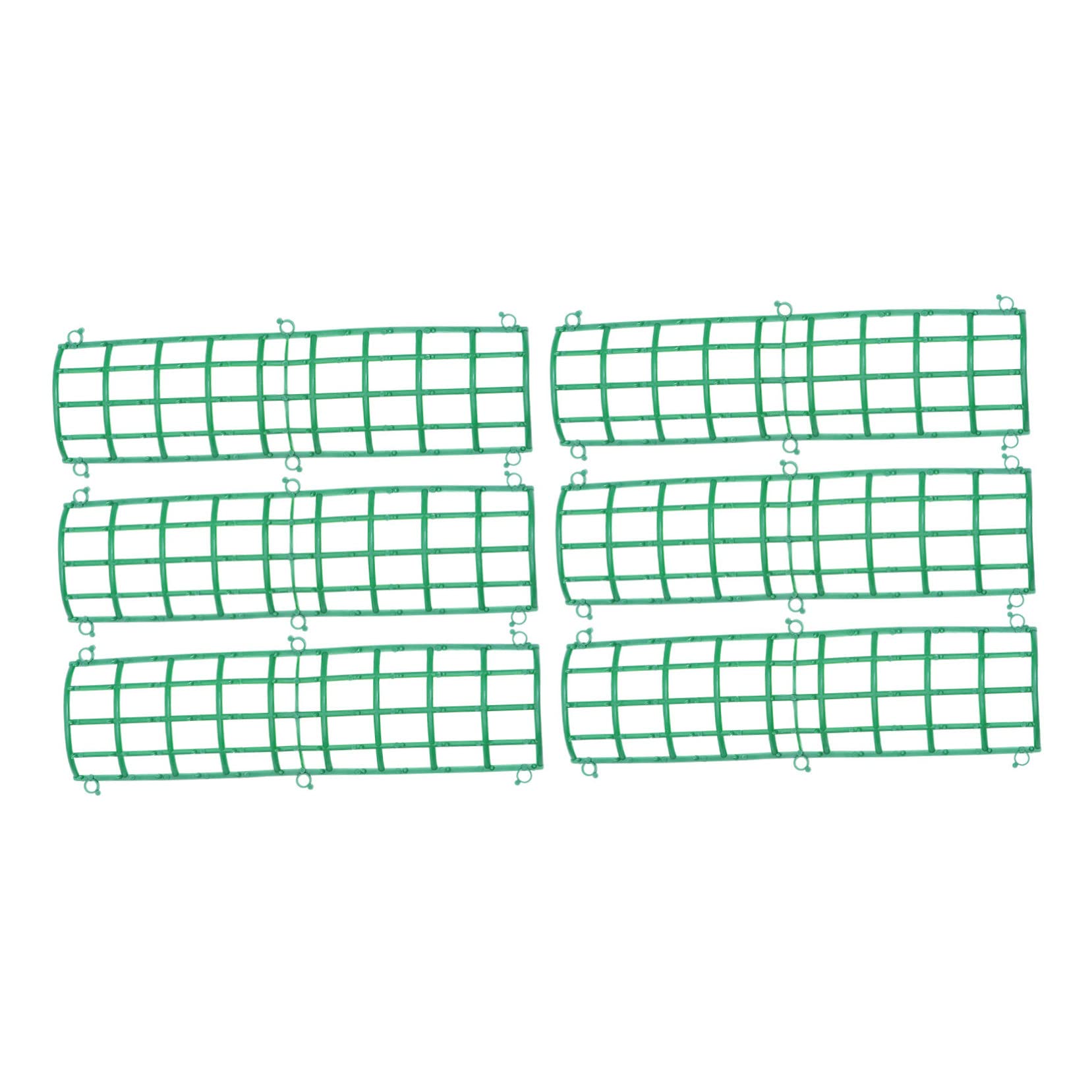 Sewroro 6pcs Row Base Grid Wall Frames Plein Air Frames Display Wall Grid Wall Grid Panel Fixed Holder Flowers Plant Wall Base Wall Panel Green Plastic