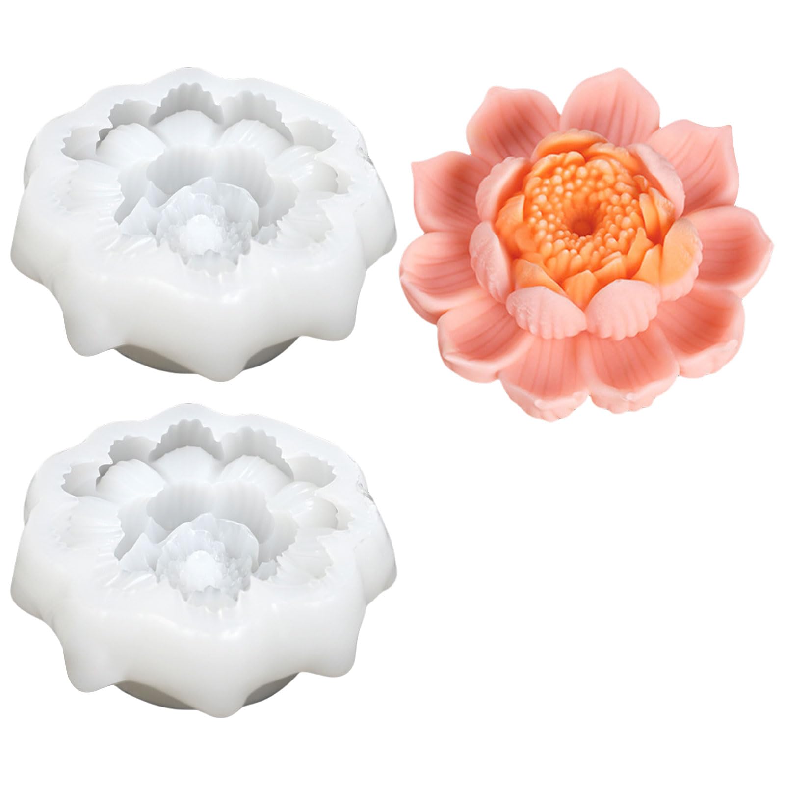 Kalttoy Easy to Use Silicone Cake Molding Tray Multipurpose Silicone Baking Molds with Flower Shape for Pastries Treats Cakes Festival Celebration Bakewares
