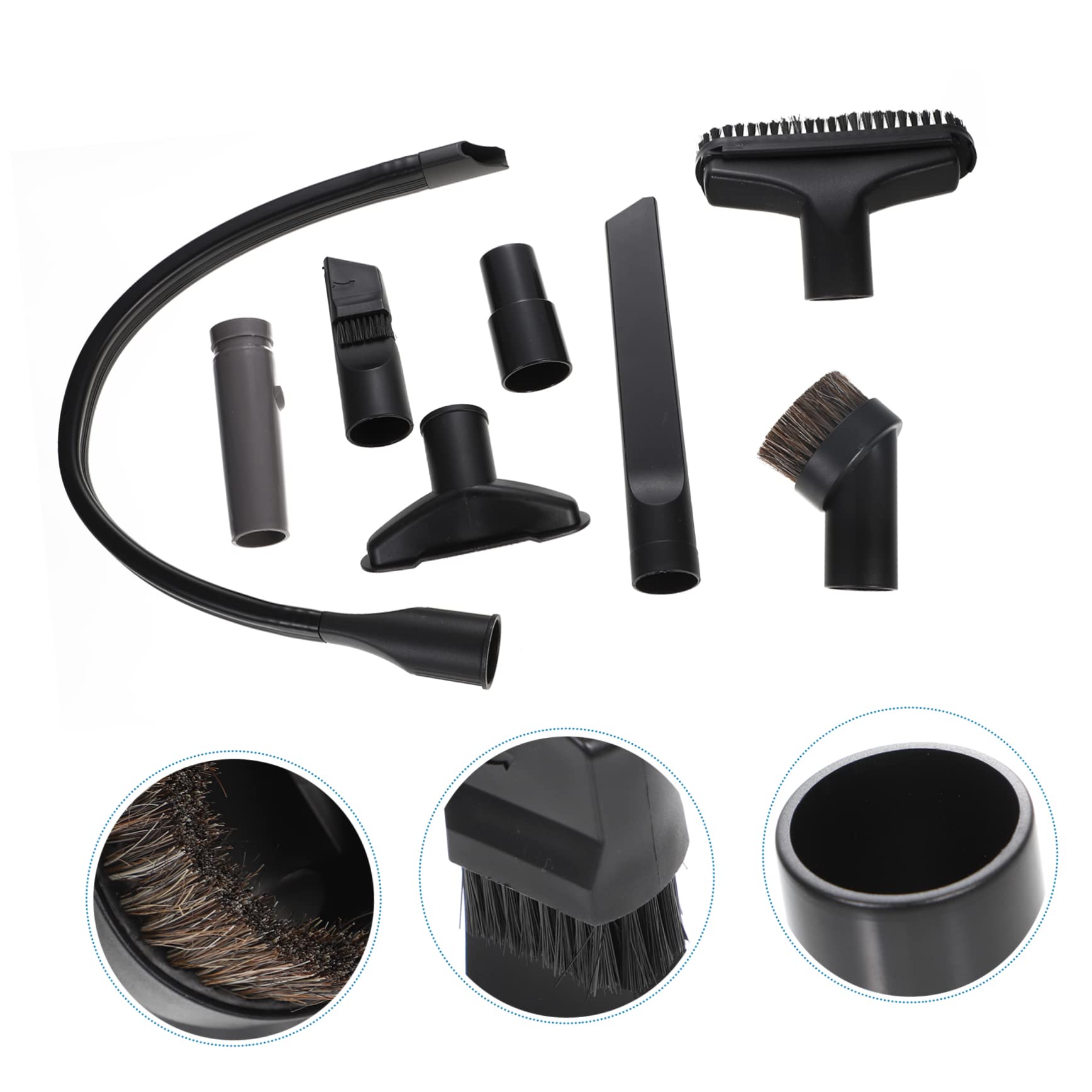 MAGICLULU 2 Sätze Staubsauger Zubehörset Teiliges Düsenset für Effektive Ritzen und Ecken Staubbürste und Adapter Geeignet für Enge Räume und Möbel