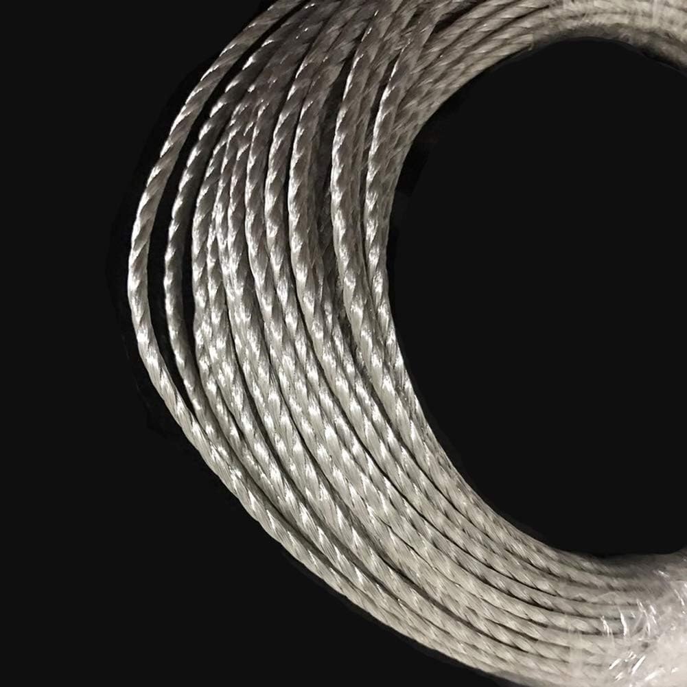 Geflochtenes Erdungsband, Geflochtener Erdungsdraht aus Kupfer, Gold/Silber, 10–13,5 mm Durchmesser, 1 m(Silver,50#10mm)