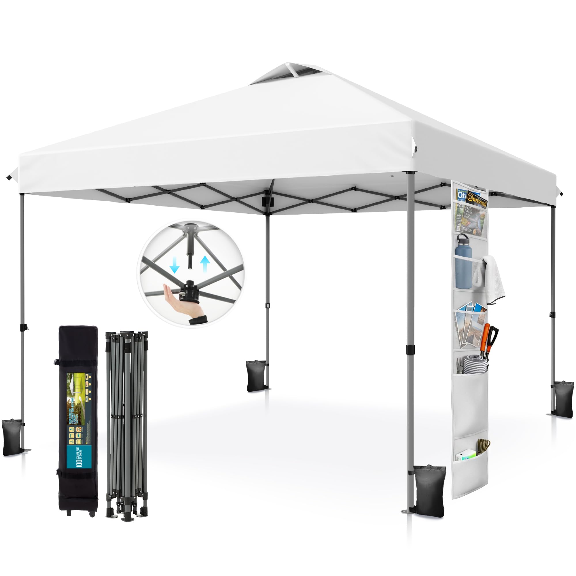 PHI VILLA 10x10 Pop Up Canopy