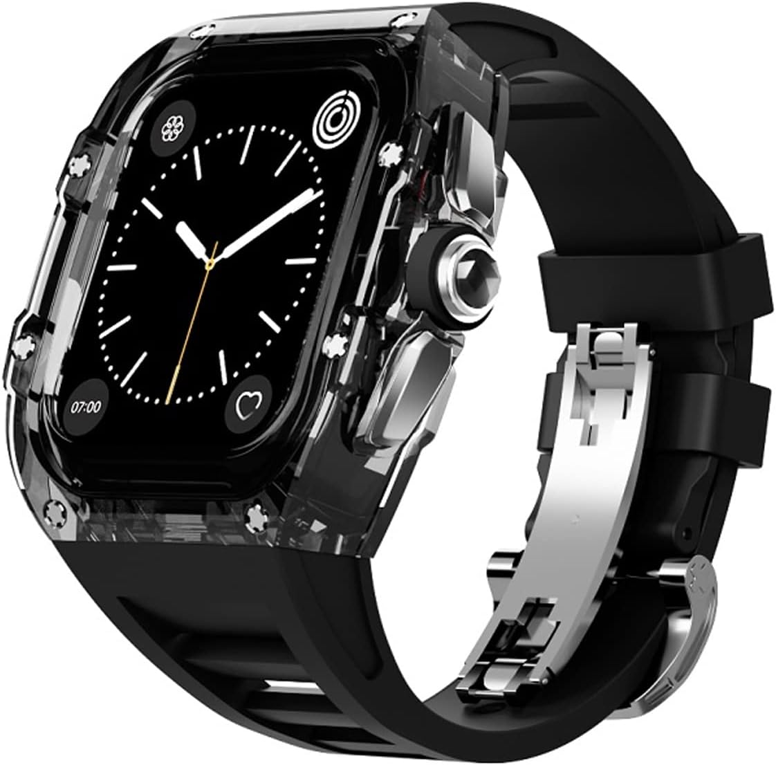 xmenzi For Apple Watch band 44mm/45mm Crystal Transparent
